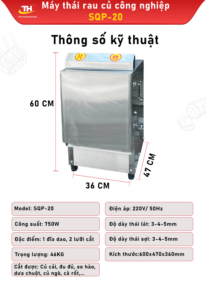 Máy thái rau củ QSP-20